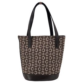 Céline Sac seau petit en toile Macadam C marron vintage Marron