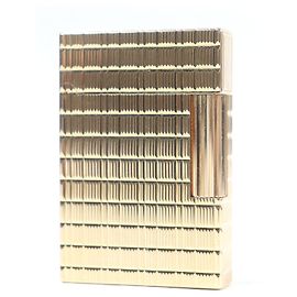 Autre Marque Dupont Line 2 Block Check Square Roller Lighter Golden