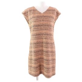 Chanel Coco Metallkleid Braun