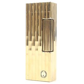 Alfred Dunhill Dunhill Stripe Pattern Lighter Golden