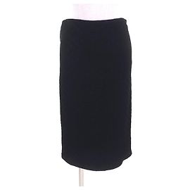 Gucci GG Pattern Rayon Skirt Black