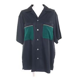 Autre Marque Camicia a maniche corte in rayon Sawa Takai Blu Blu navy