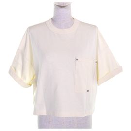 T-shirt in cotone Bottega Veneta Beige Crudo