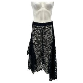 Autre Marque Jupe en dentelle noire Noir