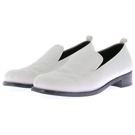 The row Mocassins blancs en cuir Blanc