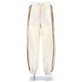 Fendi Pantalon de jogging beige monogrammé Beige