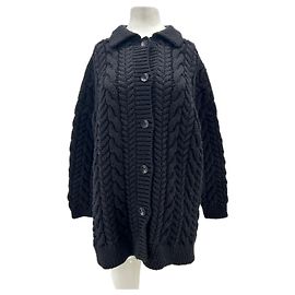 Autre Marque Cardigan en laine noir Noir