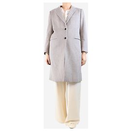 Joseph Neutral wool and cashmere blend coat - size UK 10 Other