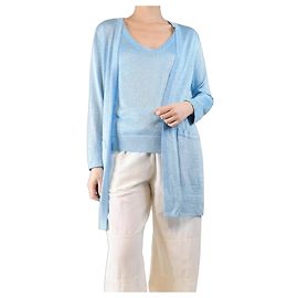Missoni Top due pezzi in lurex blu - taglia UK 12 Blu
