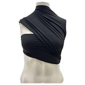Autre Marque AMAZUIN Asymmetrical Black Top Black