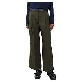 Loewe Khakifarbene plissierte Hose - Größe UK 8 Grün