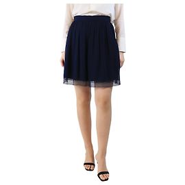 Dior Blue silk chiffon mini skirt - size UK 12 Blue