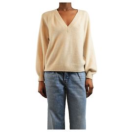 Paige Jeans Pull en cachemire neutre à col en V - taille XS Autre