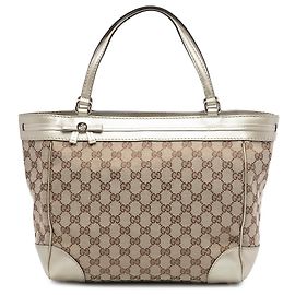 Gucci Beige GG Canvas Mayfair Tote Beige