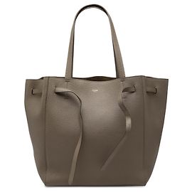 Céline Bolsa Tote Phantom em couro granulado marrom Celine Marrom Taupe