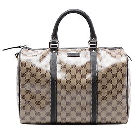 Gucci Beige Medium GG Crystal Joy Boston Tasche Beige