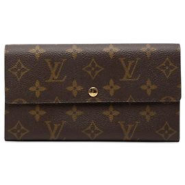 Louis Vuitton Brown Monogram Sarah Long Wallet Brown