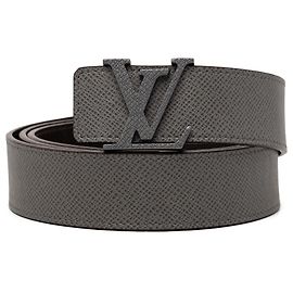 Grauer Taiga Initiales Gürtel von Louis Vuitton Braun