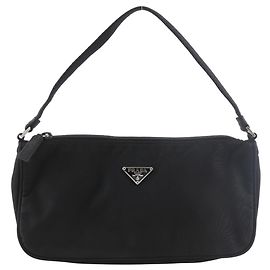 Pochette en nylon noir Prada Noir