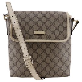 Borsa a Spalla Gucci Beige GG Supreme Beige