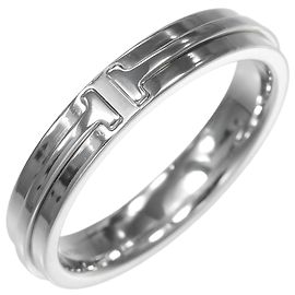 Anel estreito Tiffany & Co. em ouro branco 18K Prata
