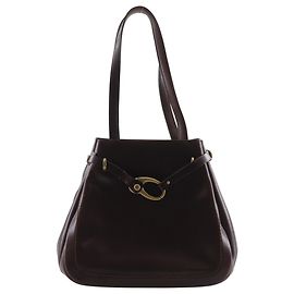 Bolsa tote de couro marrom Bally Marrom