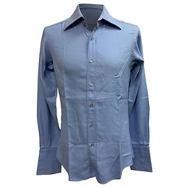 Gucci Button-Down-Hemd aus blauer Baumwolle Blau