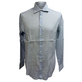 Camisa de botones Etro con estampado en algodón azul claro Azul Azul claro