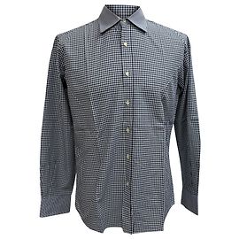 Camisa estampada Etro em algodão azul marinho Azul Azul marinho