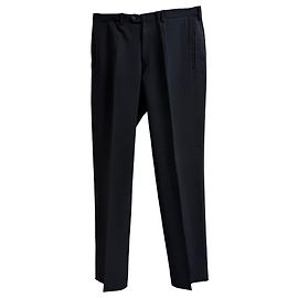Pantalon droit en polyester noir de Prada Noir