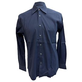 Prada Button-Down Shirt in Navy Blue Cotton Blue Navy blue