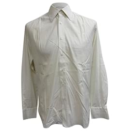 Camisa de botones Prada en algodón blanco Blanco Crudo