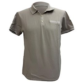 Etro Poloshirt mit kurzen Ärmeln aus grauer Baumwolle Grau
