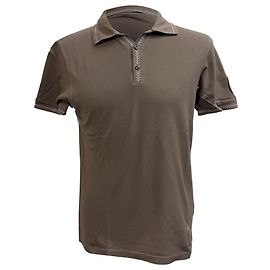 Polo a maniche corte Etro in cotone marrone Marrone Rosso