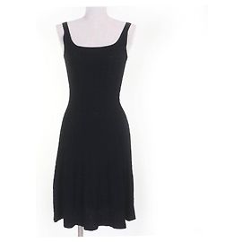 Prada Strickkleid aus Rayon Schwarz
