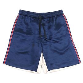 Gucci Satin GG Stern Acetat Shorts Rot Blau Roh Marineblau