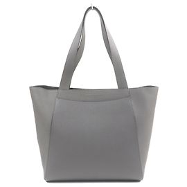 Autre Marque BONAVENTURA Manuel Shrink Leather Tote Bag Grey Dark grey
