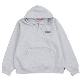 Supreme On God Kapuzenpullover aus Baumwolle Grau