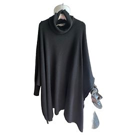 Poncho de malha preto Sportmax Preto