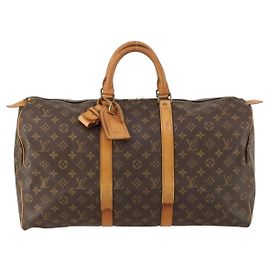 Louis Vuitton Keepall Bag Monogram Canvas 50 Brown