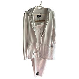 Autre Marque PLU White Cotton Hooded Jacket and Pants Set White