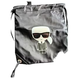 Karl Lagerfeld Black Polyamide Backpack Black