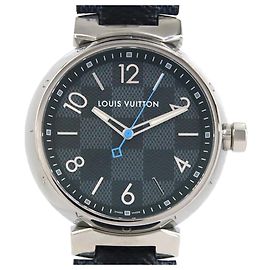 Relógio Quartz Louis Vuitton Tambour Damier Graphite QA073 Outro