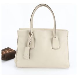Borsa tote in pelle Tod's beige Beige