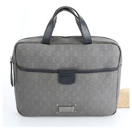 Loewe Anagram Repeat Lederbeschichtete Canvas Aktentasche für Männer Braun