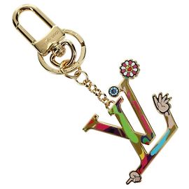LOUIS VUITTON LV Charm Superflat Icônico metal Tom Ouro M02468 LV Auth LNZ409SAM Outro