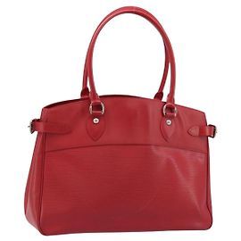 LOUIS VUITTON Epi Passy PM Handtasche Rot M5926E LV Auth BA10911 Rot