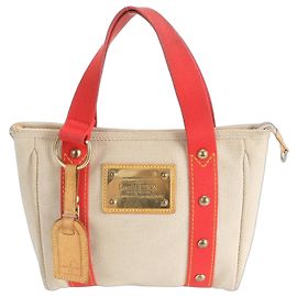 Louis Vuitton Antigua Cabas PM Tote Bag Beige