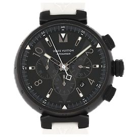 Louis Vuitton Tambour All Black Chronograph Q1A62 Automatic Watch Other