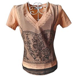 Christian Dior Camiseta Dior X Galliano Negro Beige